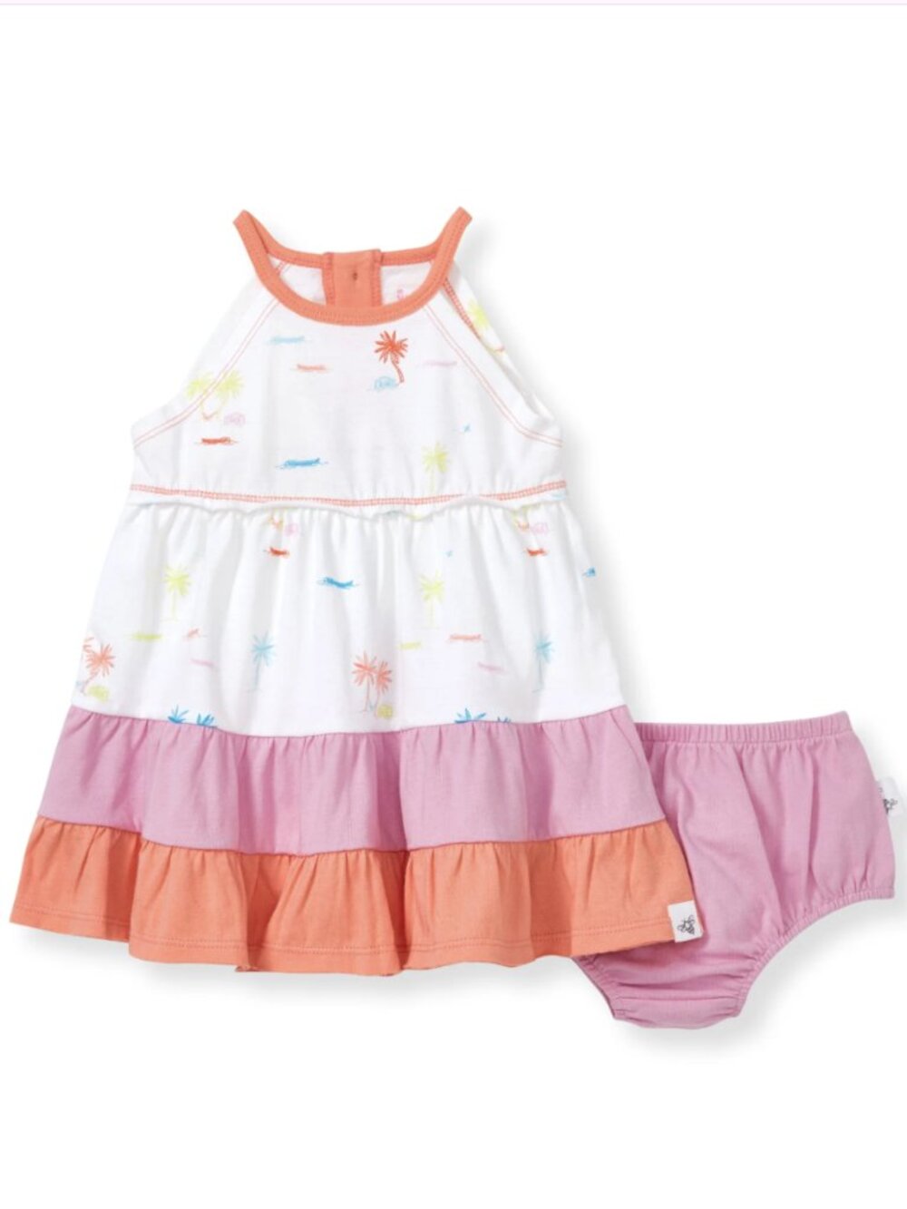 NWT Burt's Bees Baby Beach Shack Organic Cotton Dress - 18 Months